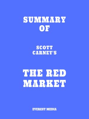 cover image of Summary of Scott Carney's the Red Market